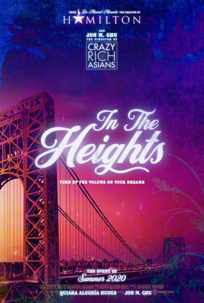 The musical In The Heights, in theaters in June 2021